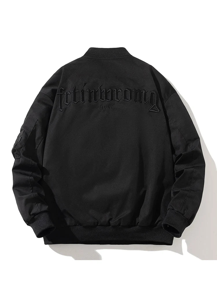 Autumn Winter Pilot Jacket Men Air Force Bomber Jacket Vintage Letter Embroidery Jacket Hip Hop Baseball Coat Hooded Casual 2023