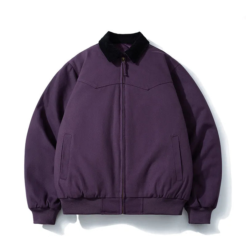 Vintage Winter Jacket Men Solid Thick Parkas Jacket Loose Casual Autumn Amerian Couple Parkas Coat Men Clothes High Quality Male