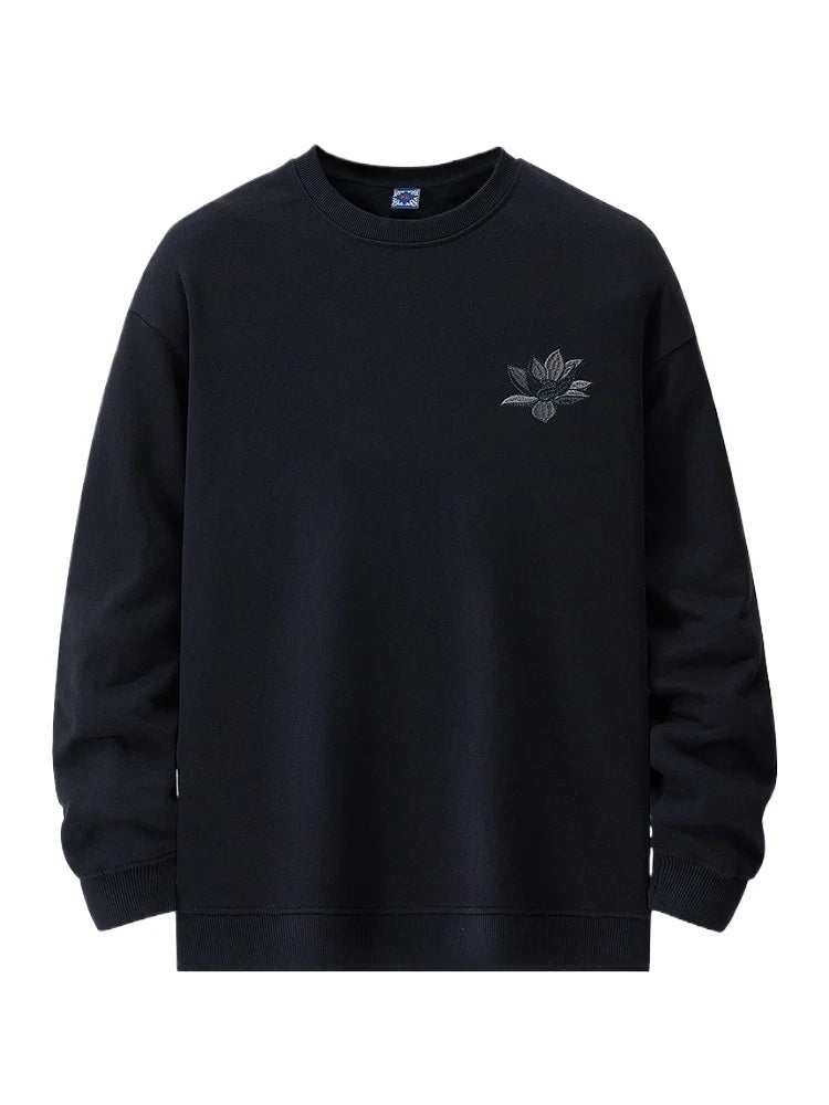 Embroidery Hoodies Men Casual Vintage Hoodies Man Chinese Harajuku Cotton Fashion Hip Hop Sweatshirt Pullover High Quality Male