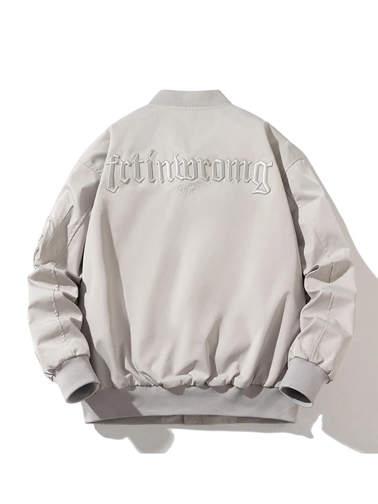 Autumn Winter Pilot Jacket Men Air Force Bomber Jacket Vintage Letter Embroidery Jacket Hip Hop Baseball Coat Hooded Casual 2023