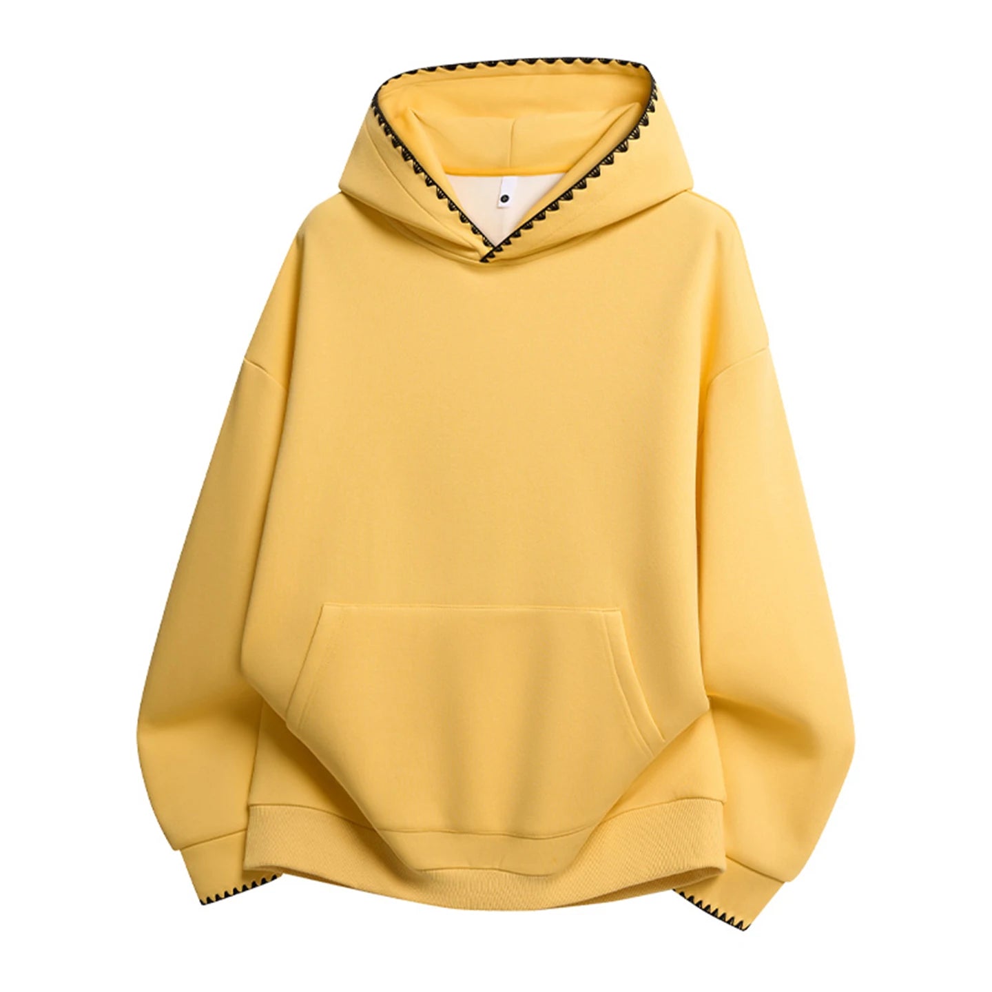 Fashion Hoodies Man Vintage Sweatshirt Women Casual Harajuku Oversize Hoodies Hooded American Designer Pullover Male Yellow 2025