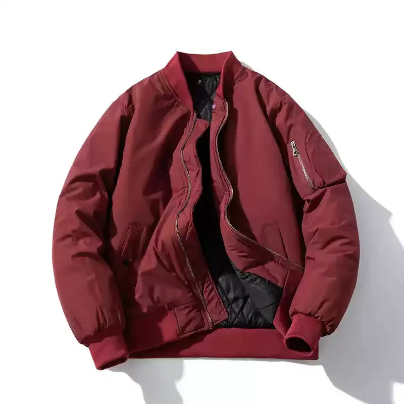 Men Women Vintage Bomber Jackdet Winter Polit Thick Parkas Jacket American Casual Couple Basketball Coat Men Clothing Unisex