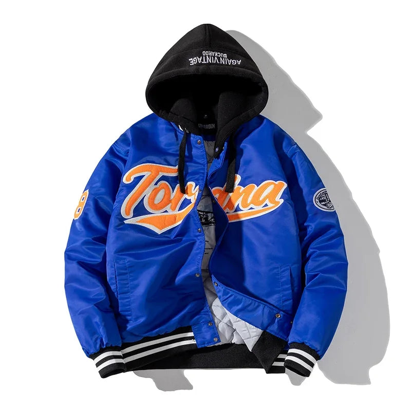 Hip Hop Baseball Jacket Men Women Embroidery Jacket Letter Streetwear Jacket Fashion Vintage Windbreaker Couples Spring Autumn