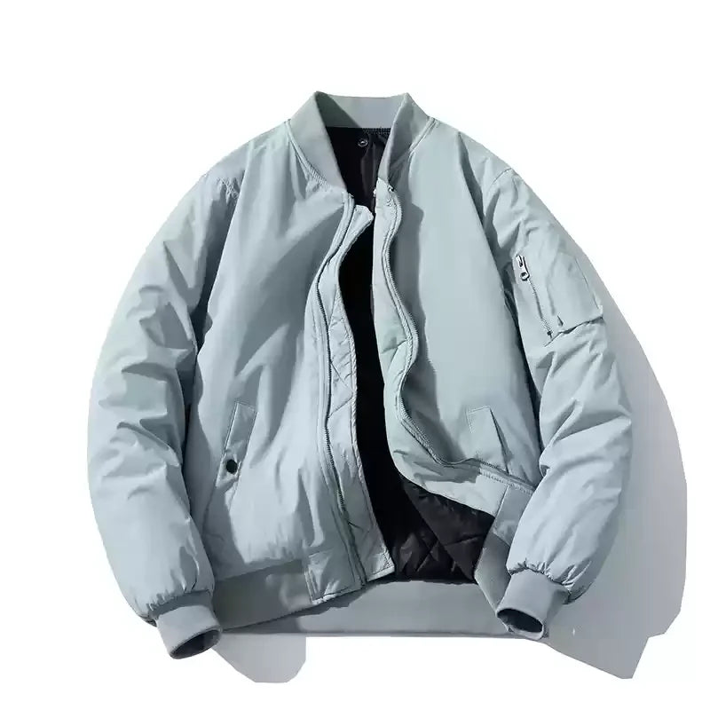 Men Women Vintage Bomber Jackdet Winter Polit Thick Parkas Jacket American Casual Couple Basketball Coat Men Clothing Unisex