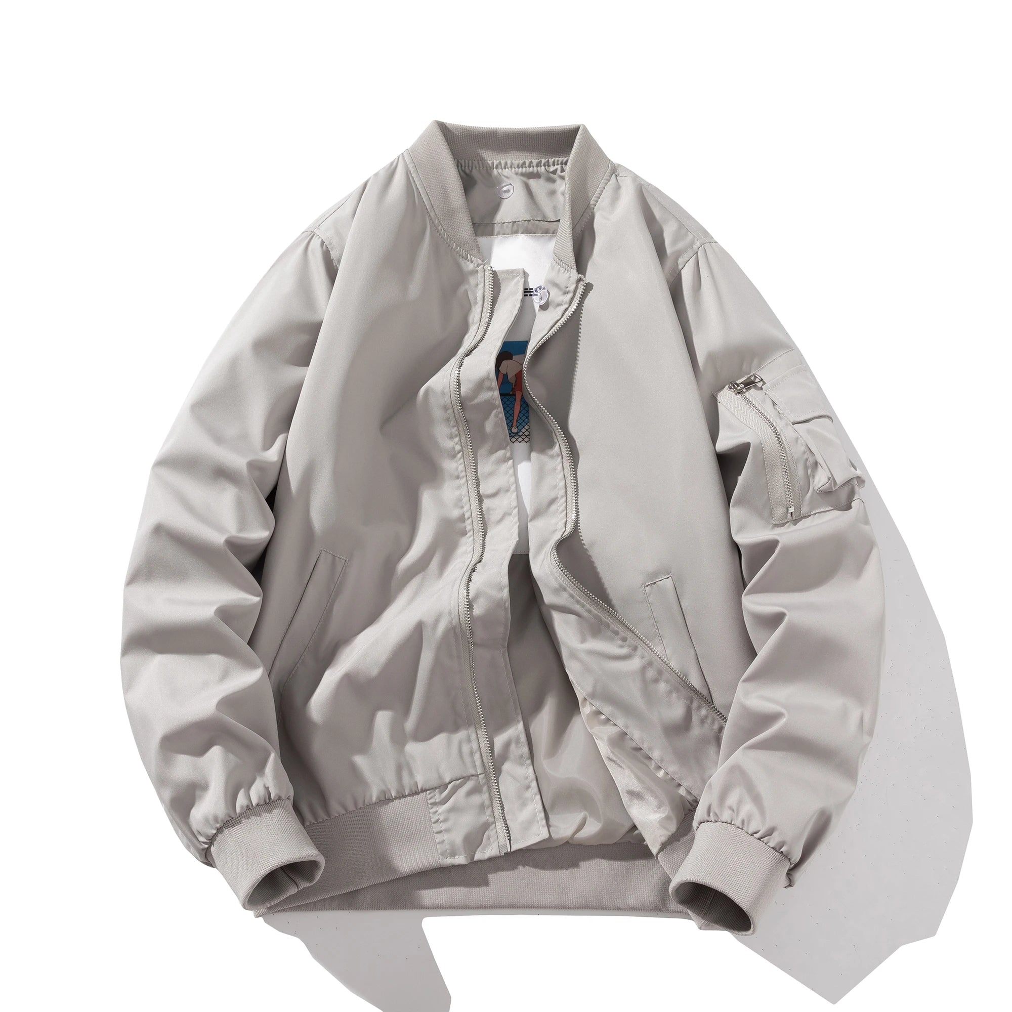 Men Bomber Jacket Autumn Winter Pilot Jacket Women Fashion Solid Baseball Coat Hooded Couple Windbreaker Pocket Streetwear Pink