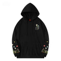 Fashion Hoodies Men Oversize Flower Embroidery Hoodies Women Casual Hooded Sweatshirt Loose Unisex Hoody Designer Streetwear