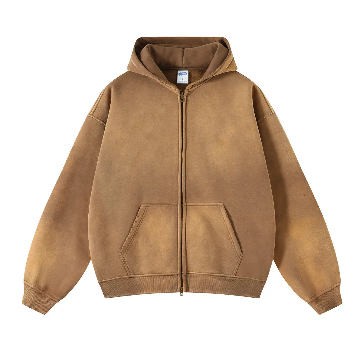 Fashion Zip Up Hoodie Man Women Casual Oversize Sweatshirt Vintage American Hooded Hoodies Harajuku Loose Fleece Pink Purple;