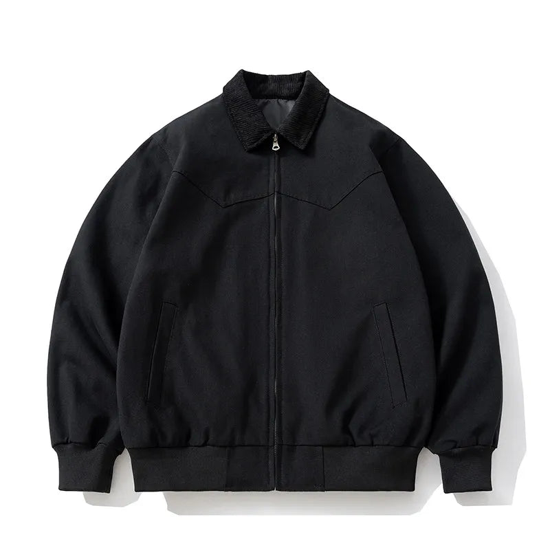 Vintage Winter Jacket Men Solid Thick Parkas Jacket Loose Casual Autumn Amerian Couple Parkas Coat Men Clothes High Quality Male