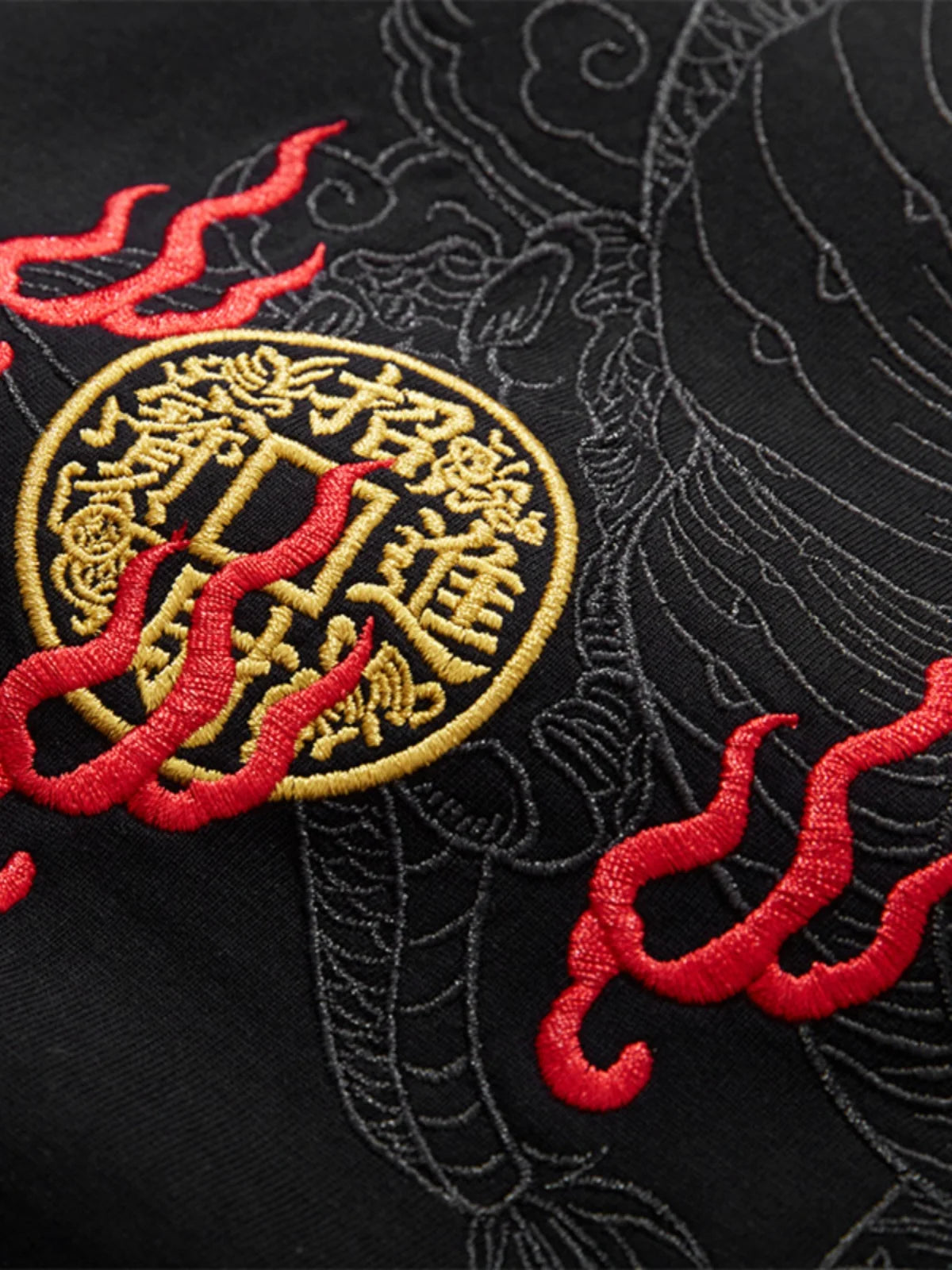 Hip Hop Embroidery T Shirt Men Dragon Vintage T Shirt Men Streetwear Cool Tees Shirt Cotton Short Sleeve Fashion Chinese Male