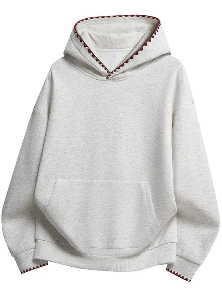 Fashion Hoodies Man Vintage Sweatshirt Women Casual Harajuku Oversize Hoodies Hooded American Designer Pullover Male Yellow 2025