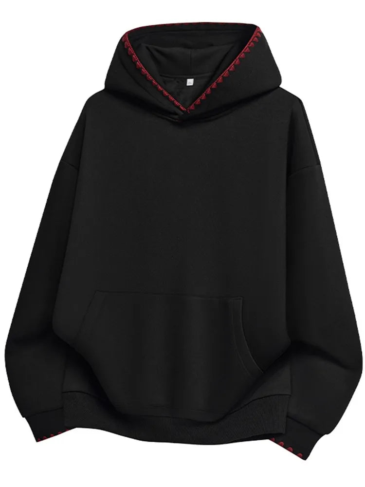 Fashion Hoodies Man Vintage Sweatshirt Women Casual Harajuku Oversize Hoodies Hooded American Designer Pullover Male Yellow 2025