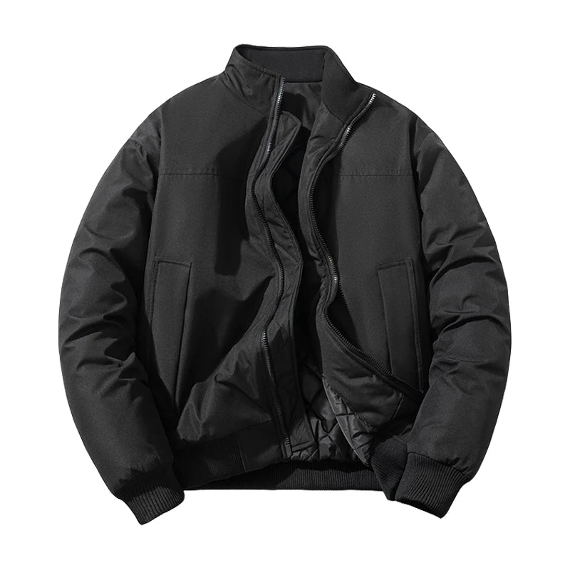 Autumn Winter Varsity Jacket Men Women Fashion Baseball Jacket Solid Loose Thick Warm Coat Couple Parkas Casual White Original