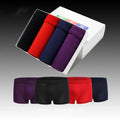 4 pcs Mens Underwear Boxers Shorts Solid Modal Ice Silk Boxer Male Underwear Sexy Breathable Youth Big Size 5XL 6XL 7XL