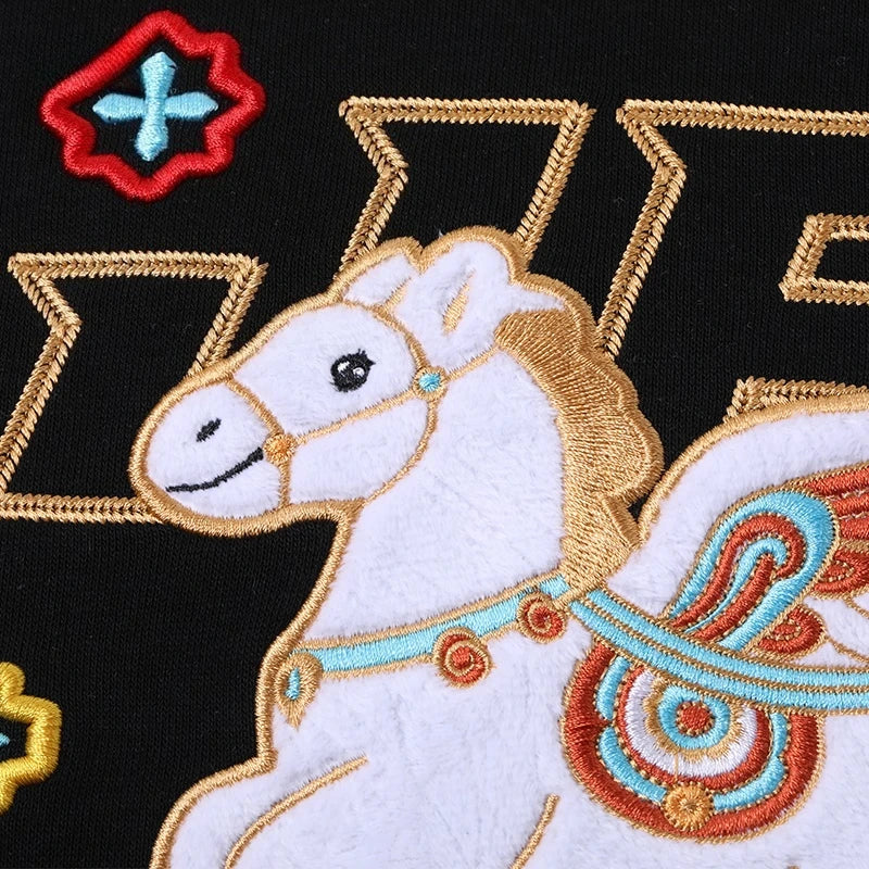 Embroidery Hoodies Man Fashion Vintage Hoodies Women Oversiz Hooded Sweatshirts Designer Unisex Hoody American Casual Pullover