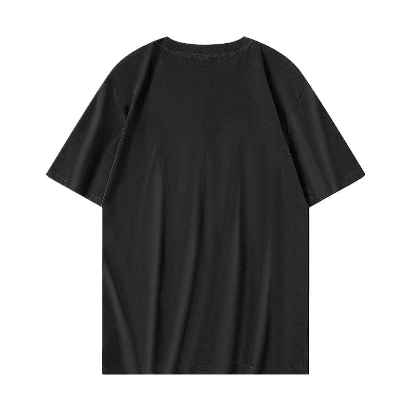 Mens T Shirts Coton Embroidery T Shirt Man Women Chinese Tees Graphic Tees Short Sleeve Casual Loose High Quality Summer Tops