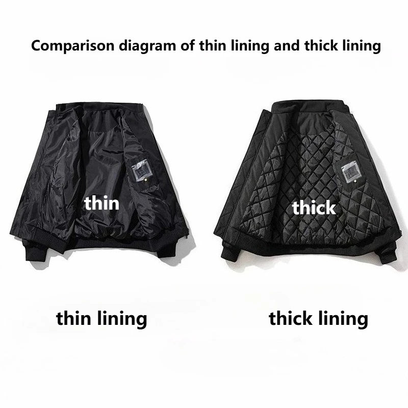 Autumn Winter Varsity Jacket Men Women Fashion Baseball Jacket Solid Loose Thick Warm Coat Couple Parkas Casual White Original